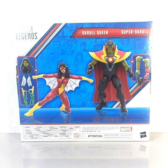 Marvel Legends Avengers 60th Anniversary Skrull Queen and Super-Skrull 6-Inch Ac - Picture 3 of 4
